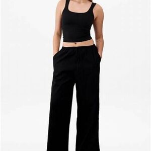 Athleta Black Wide-Leg Pants